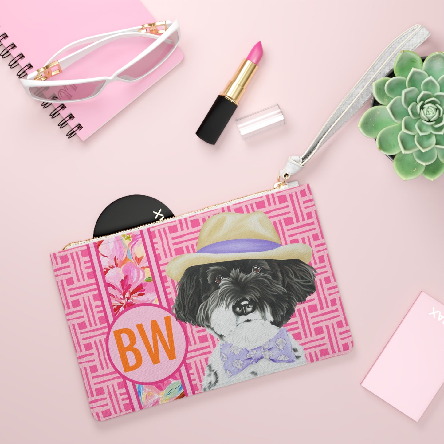 Baron von Schnauzer Custom Card Clutch