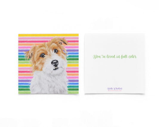 Charlie O In Full Color Flat Notecard