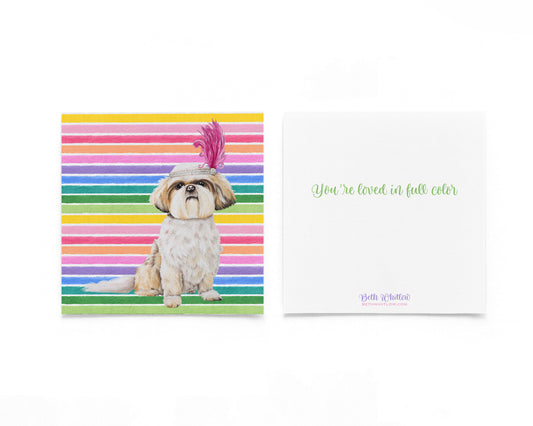 Gracie H In Full Color Flat Notecard