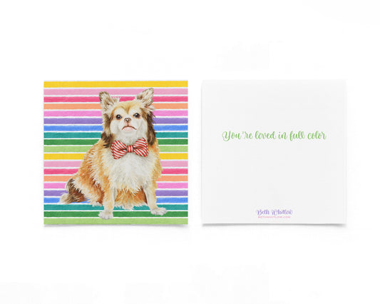 Scrappy In Full Color Flat Notecard
