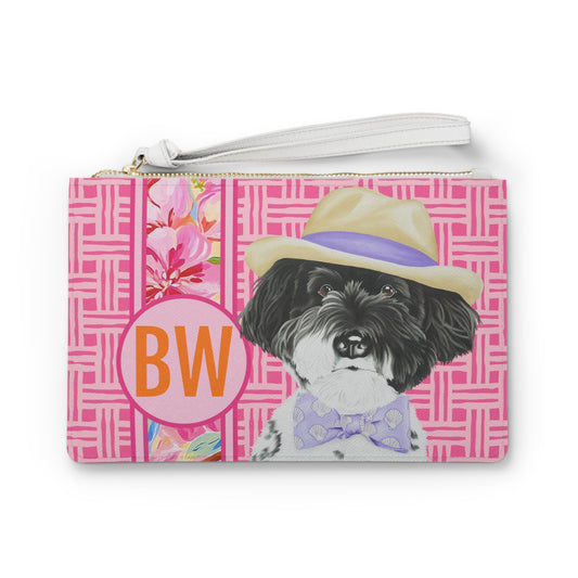 Baron von Schnauzer Custom Card Clutch