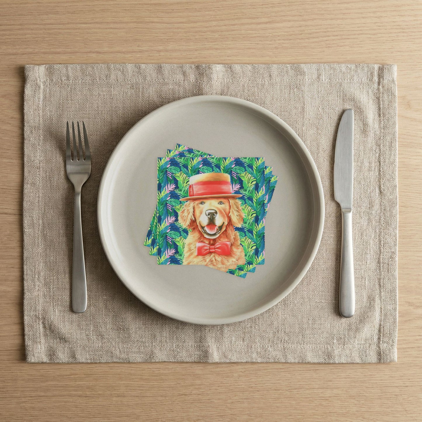 Golden In Paradise Cocktail Napkins