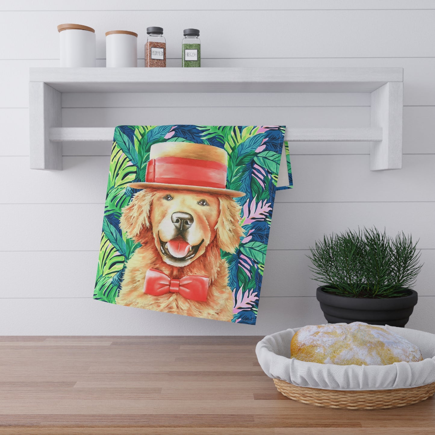 Golden In Paradise Tea Towel