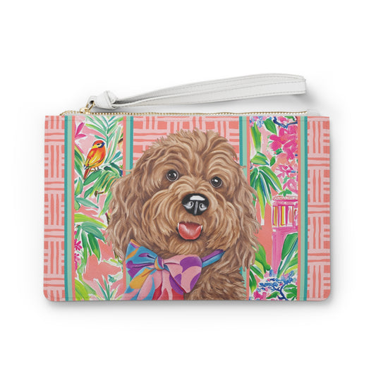 Tess the Cockapoo Card Clutch