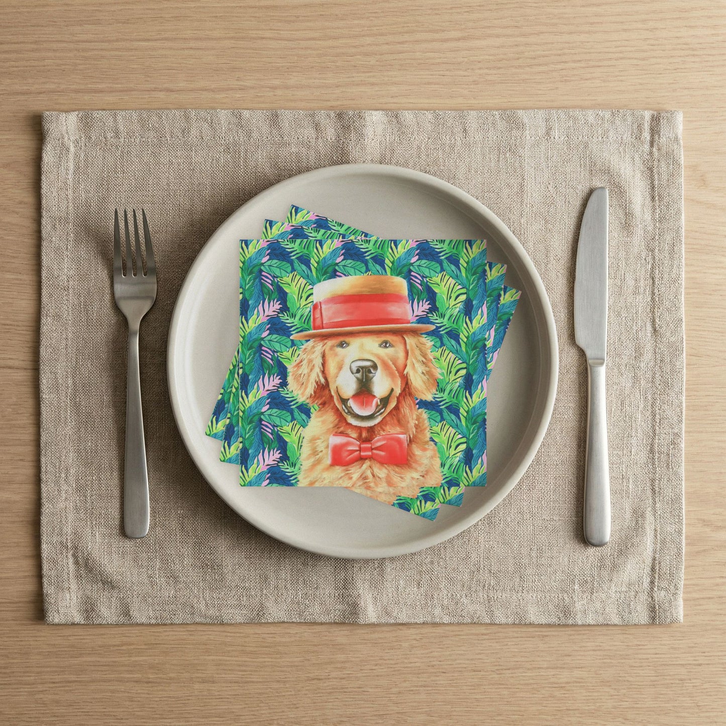 Golden In Paradise Cocktail Napkins