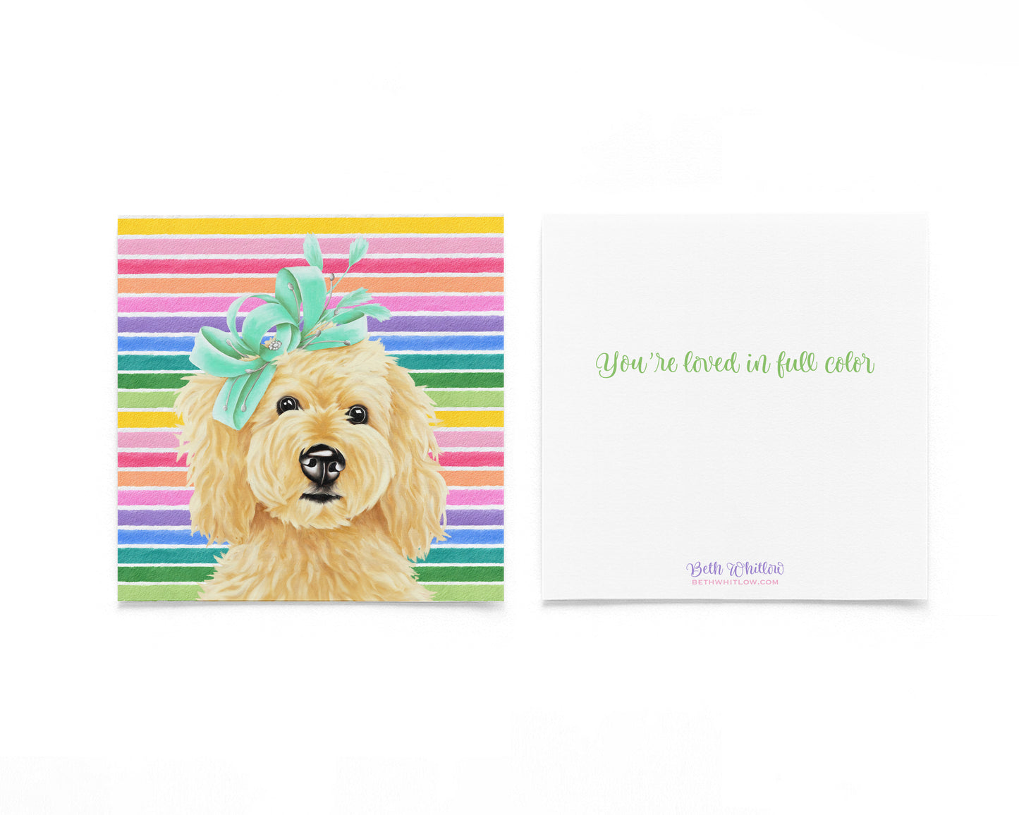 Annie In Full Color Flat Notecard