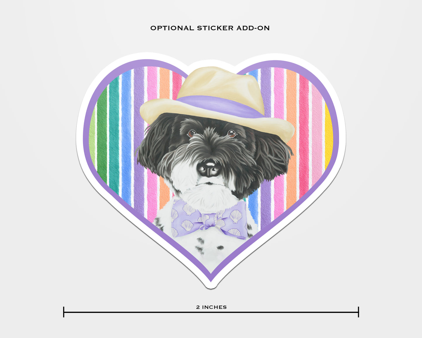 Baron von Schnauzer In Full Color Flat Notecard