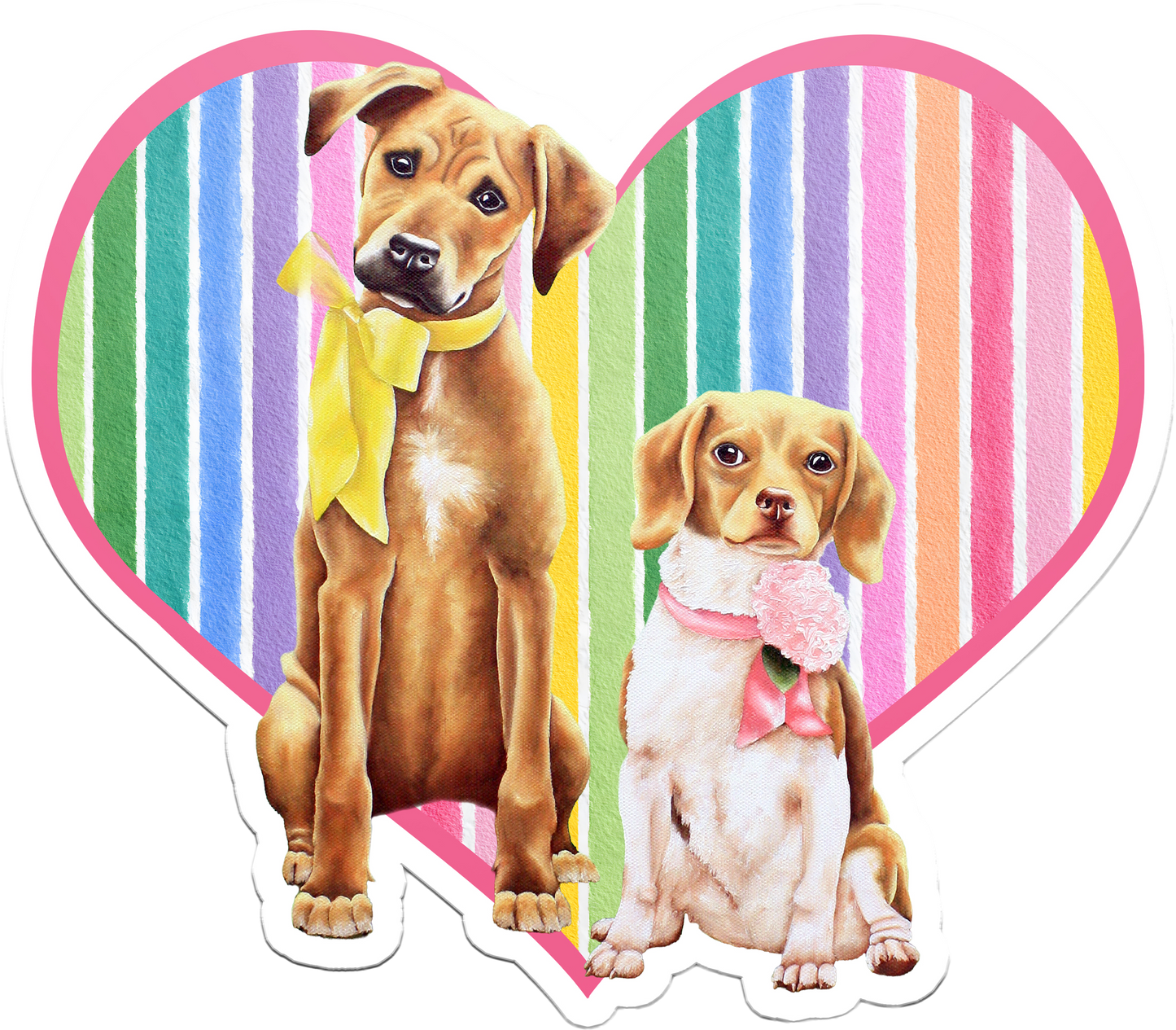 Beagle Besties In Full Color Sticker