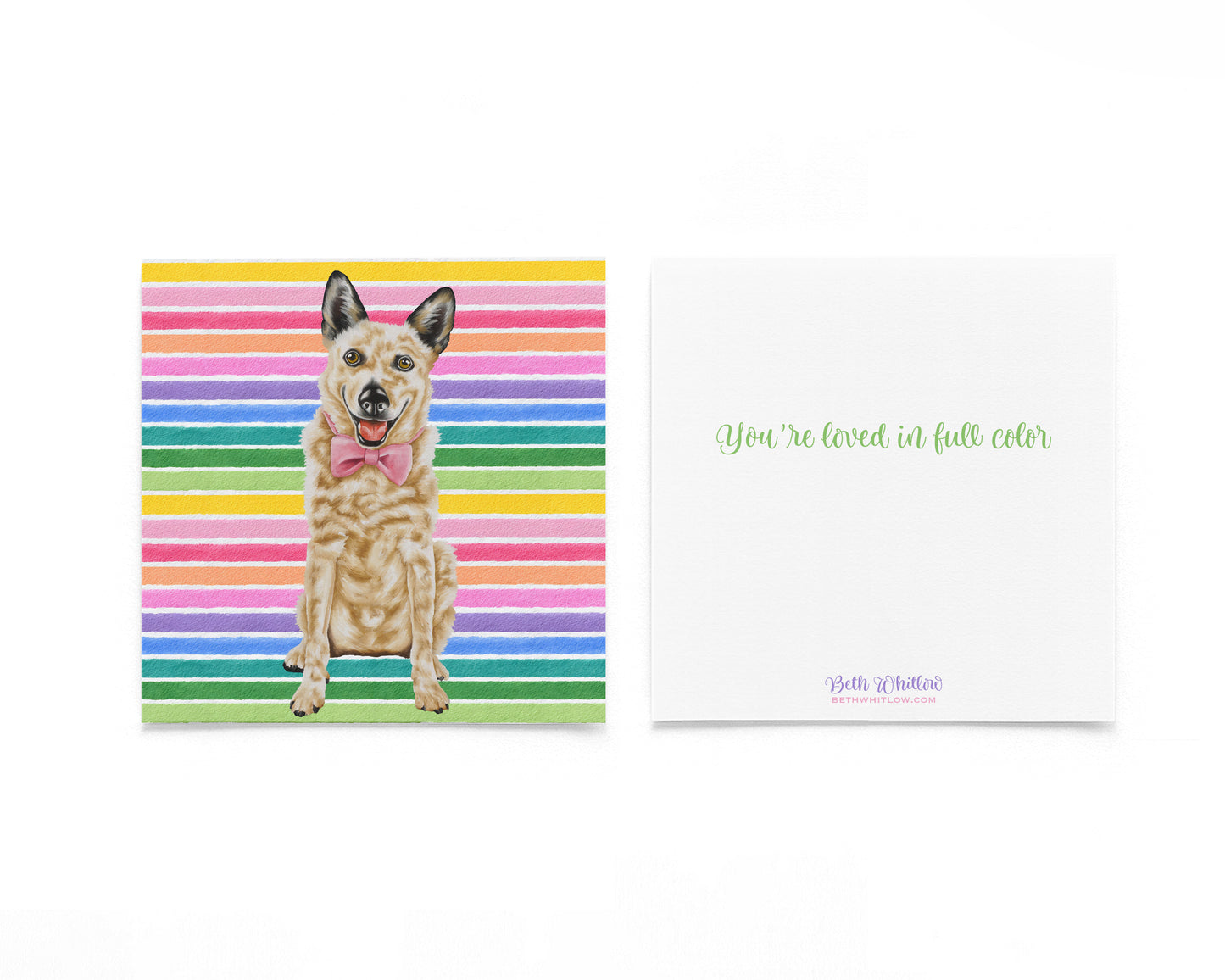 Biggs In Full Color Flat Notecard