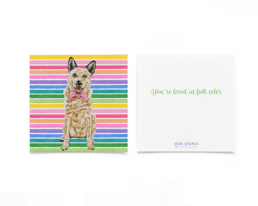 Biggs In Full Color Flat Notecard