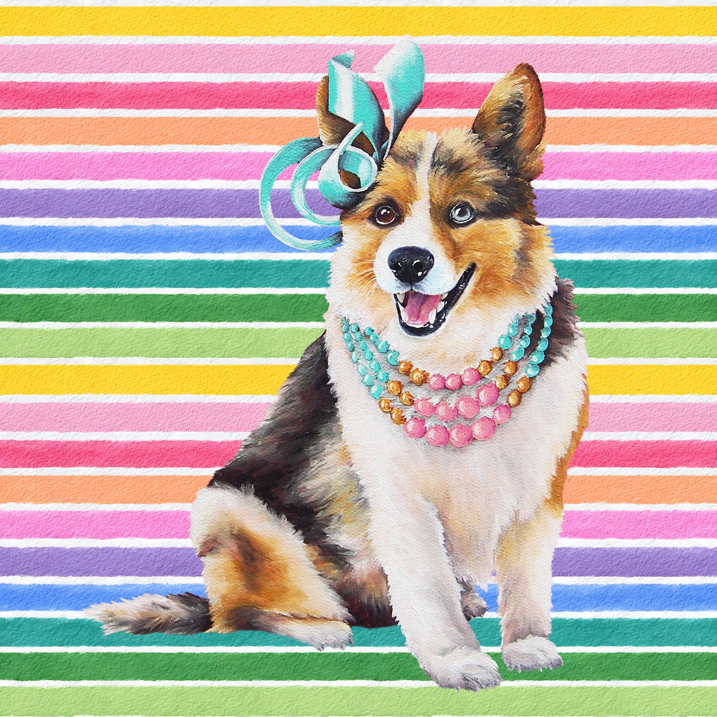 Biscuit In Full Color Flat Notecard