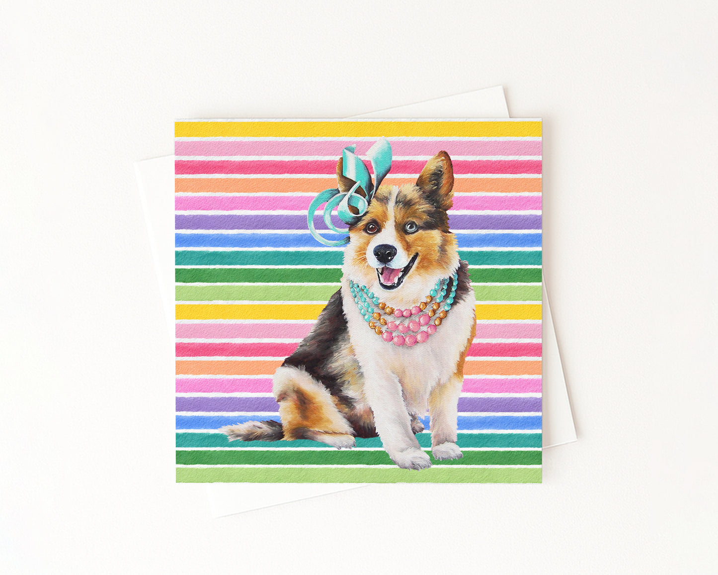 Biscuit In Full Color Flat Notecard