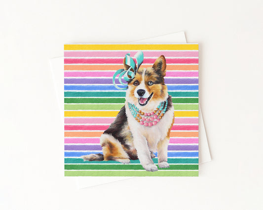 Biscuit In Full Color Flat Notecard