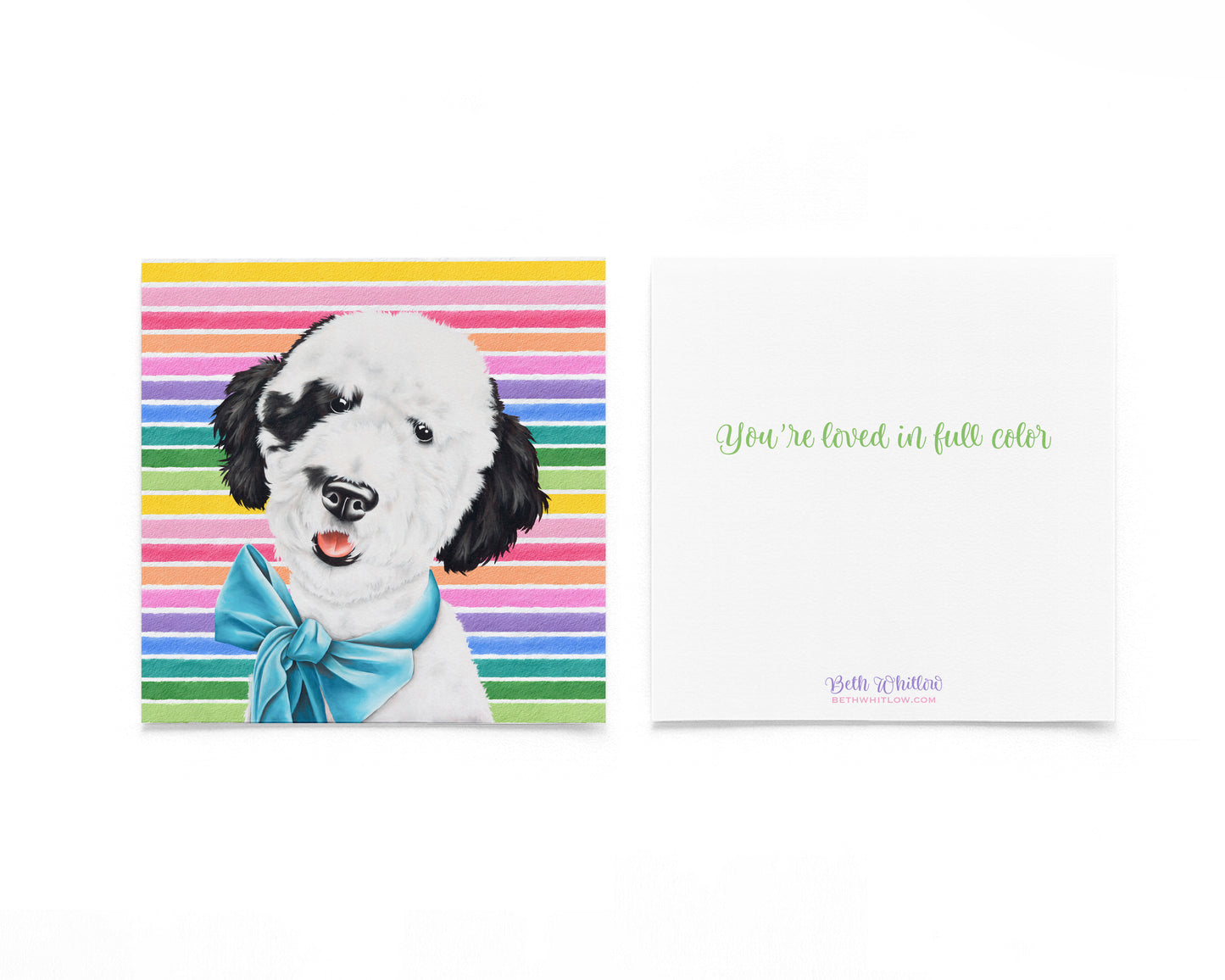 Bon Bon In Full Color Flat Notecard