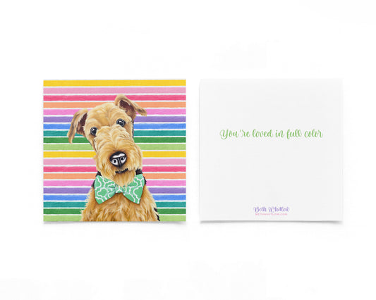 Boris  In Full Color Flat Notecard