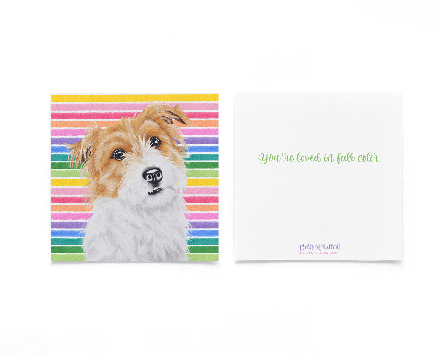 Charlie O In Full Color Flat Notecard