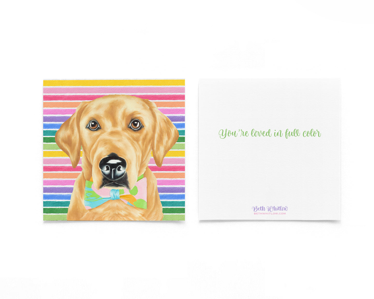 Chewy In Full Color Flat Notecard