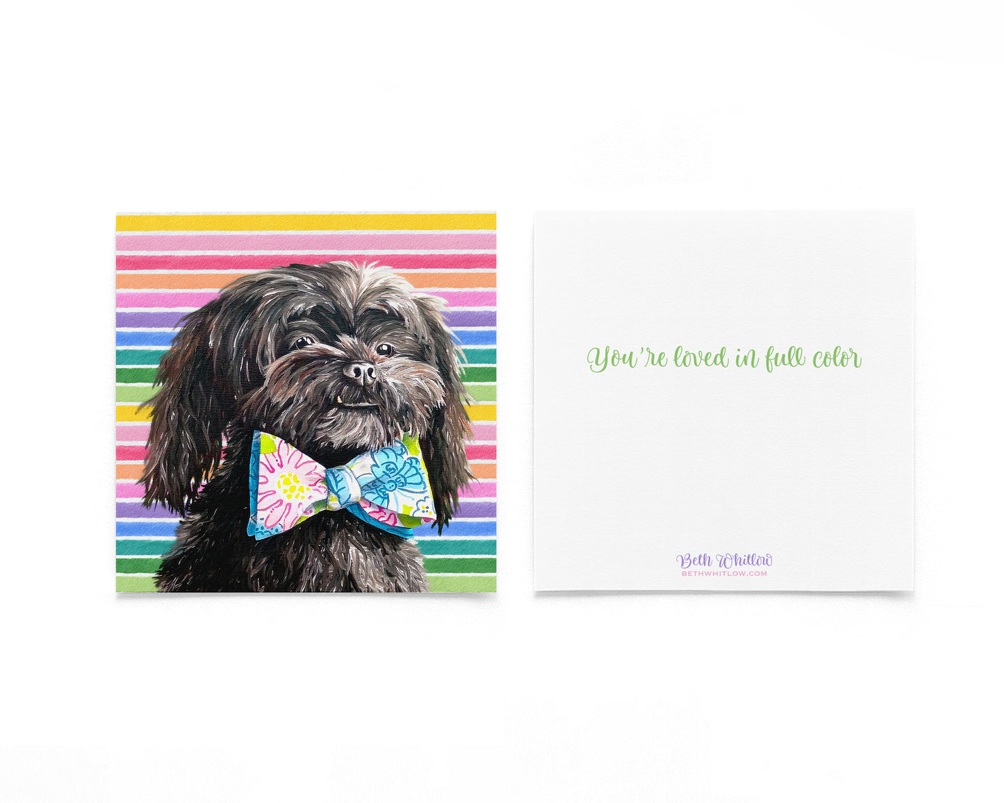 Chip In Full Color Flat Notecard