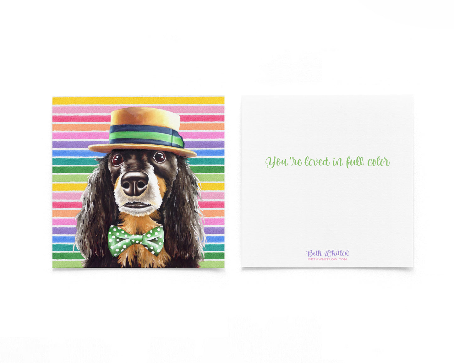 Clyde F In Full Color Flat Notecard