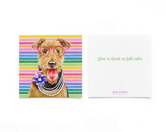 Daisy Dale In Full Color Flat Notecard