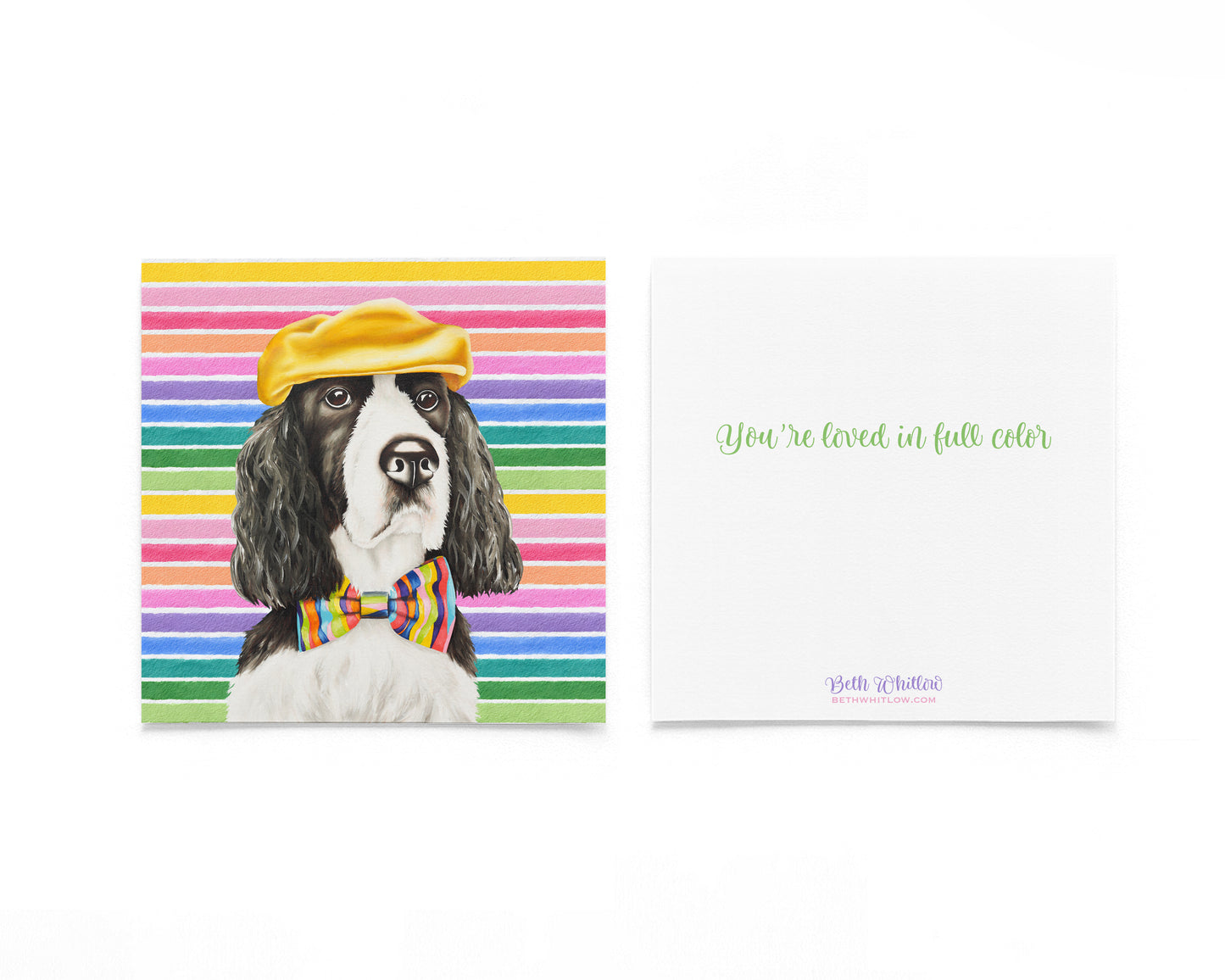 Fergus In Full Color Flat Notecard