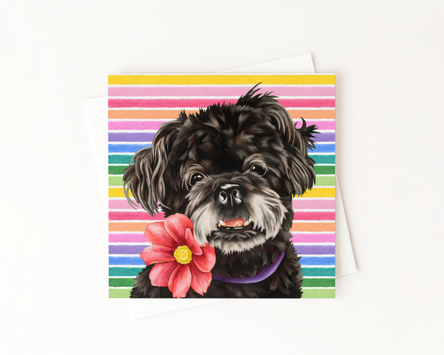 Gracie P In Full Color Flat Notecard