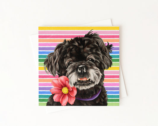 Gracie P In Full Color Flat Notecard