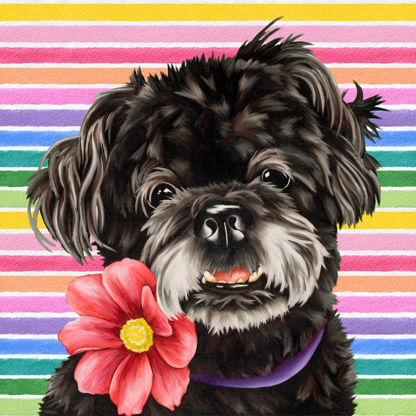 Gracie P In Full Color Flat Notecard