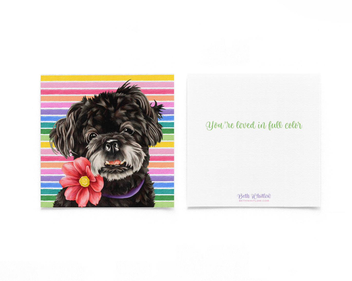 Gracie P In Full Color Flat Notecard