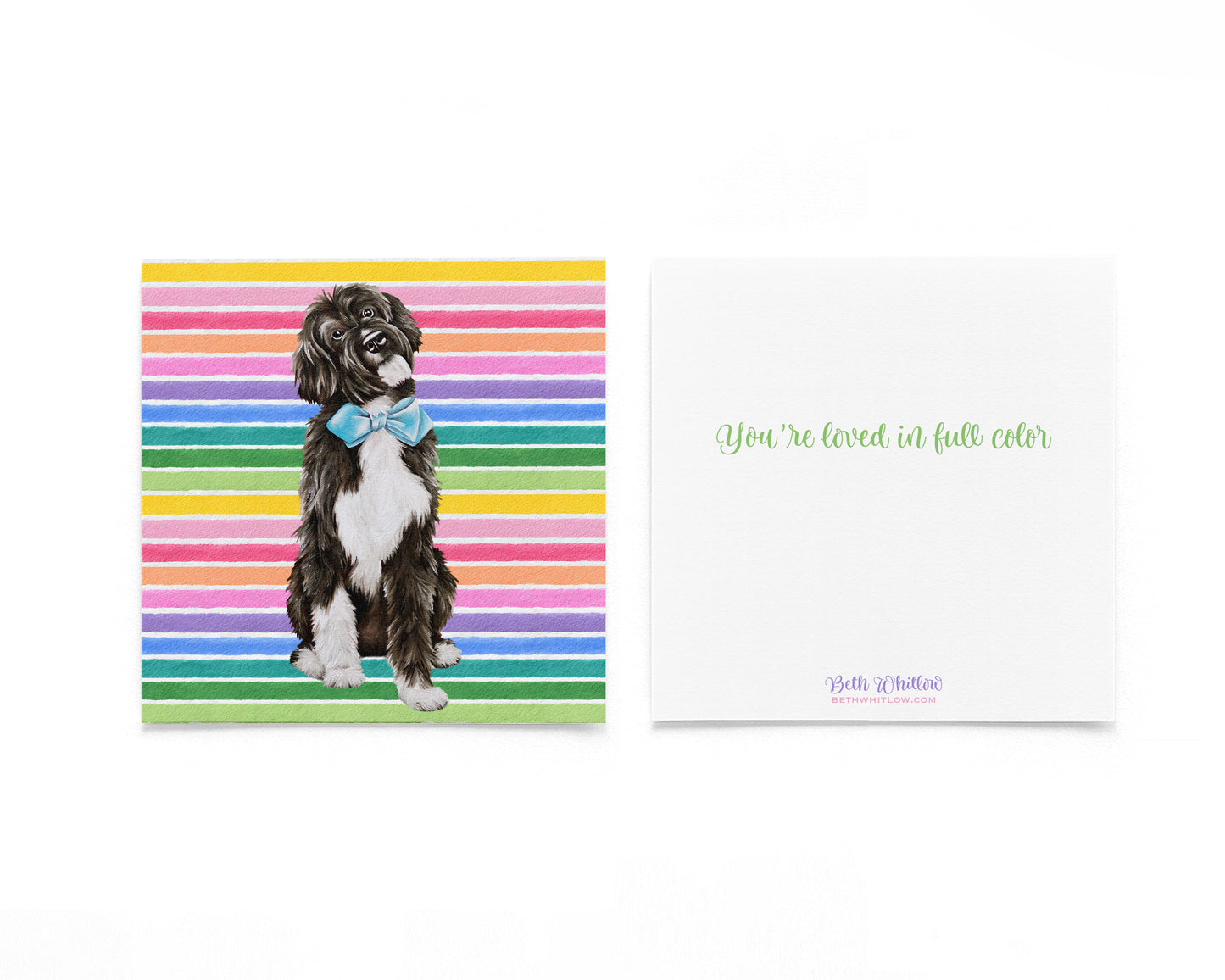 Gus In Full Color Flat Notecard