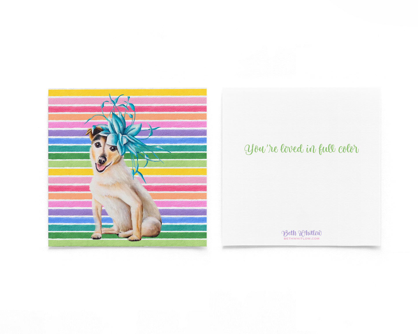 Harper In Full Color Flat Notecard