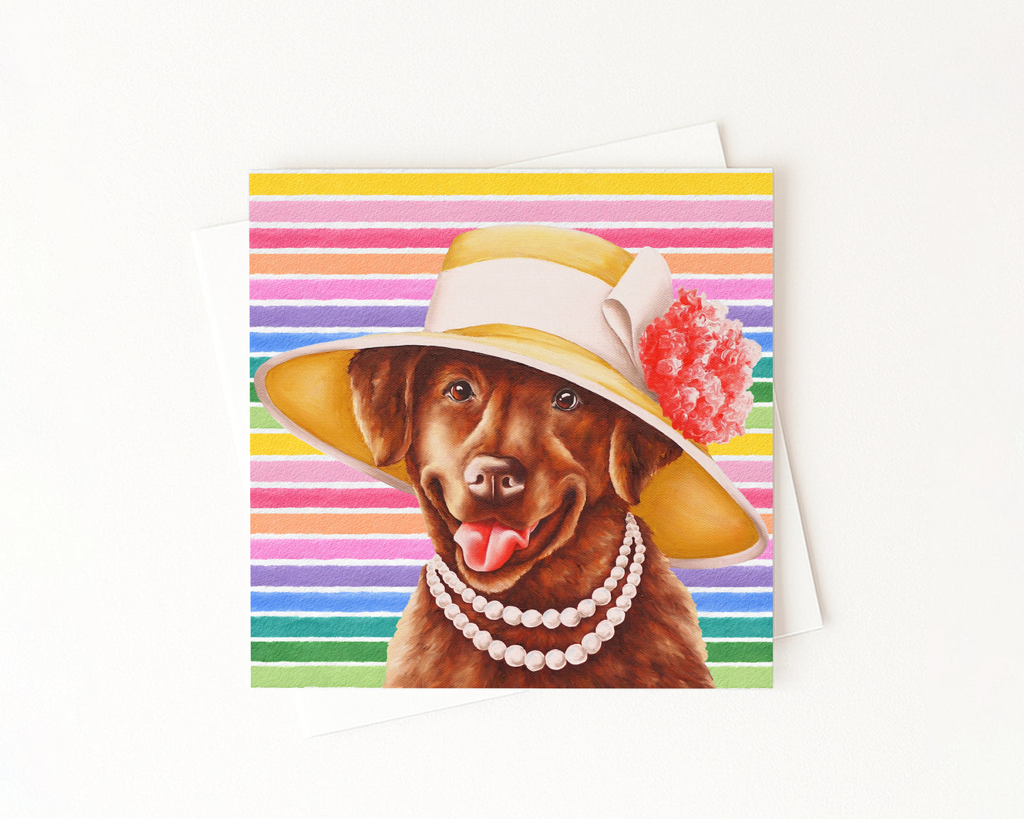 Hattie Ann In Full Color Flat Notecard
