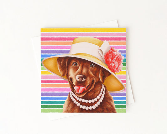 Hattie Ann In Full Color Flat Notecard