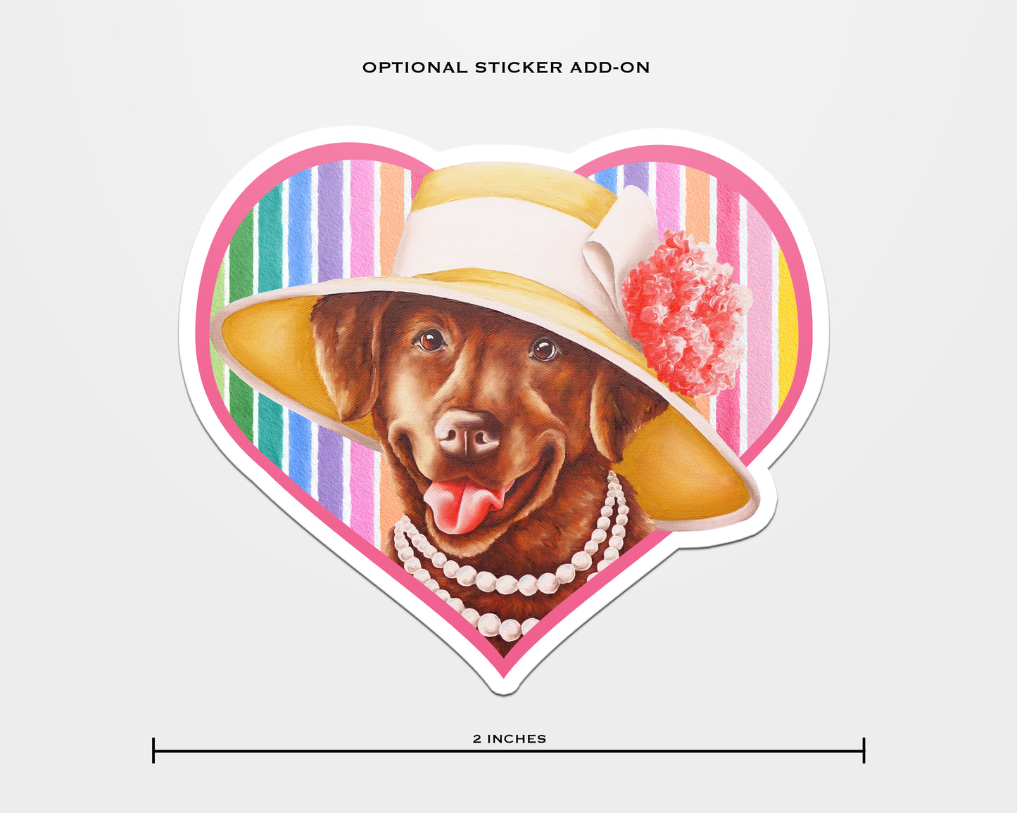 Hattie Ann In Full Color Flat Notecard