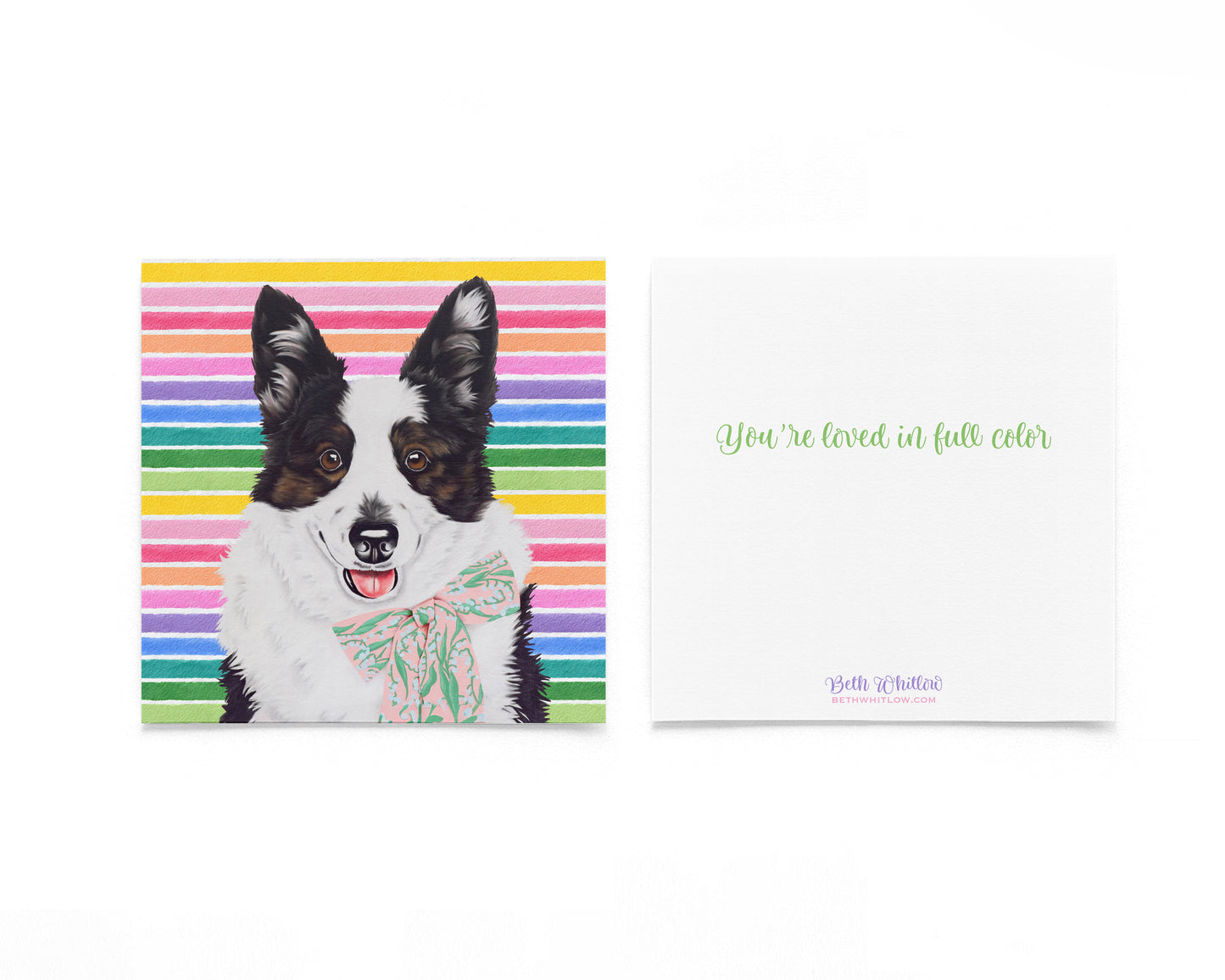 Hazel In Full Color Flat Notecard