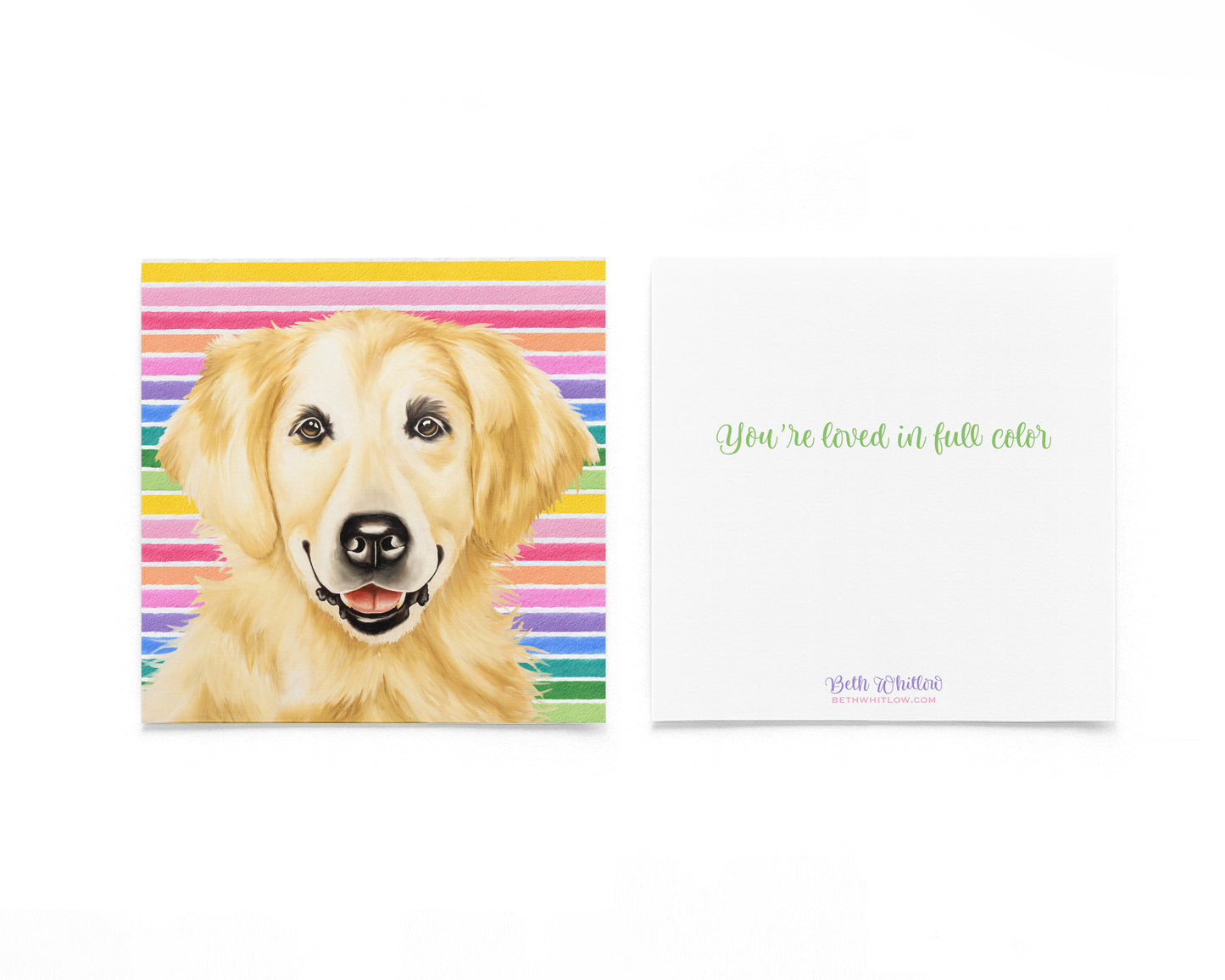 Lucy H In Full Color Flat Notecard