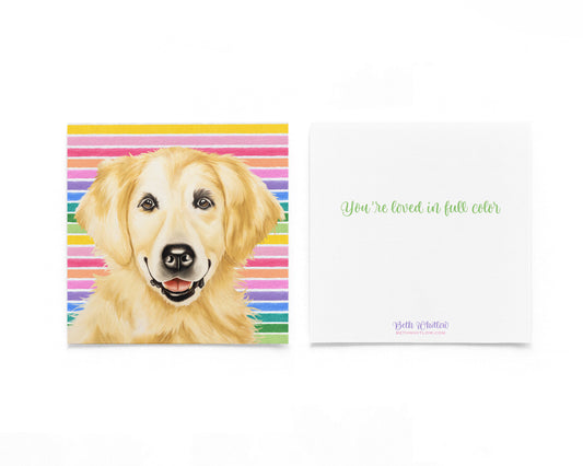 Lucy H In Full Color Flat Notecard