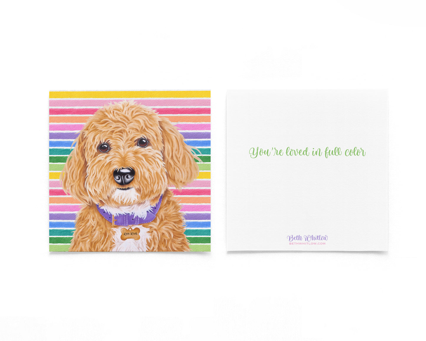 Milton In Full Color Flat Notecard