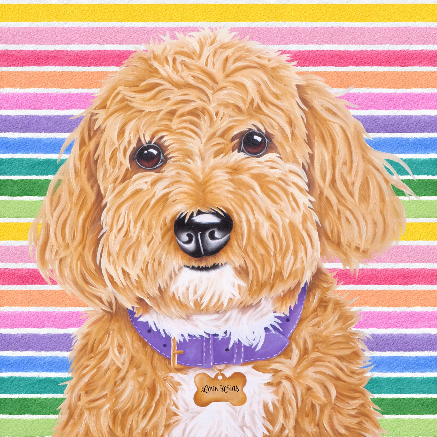 Milton In Full Color Flat Notecard