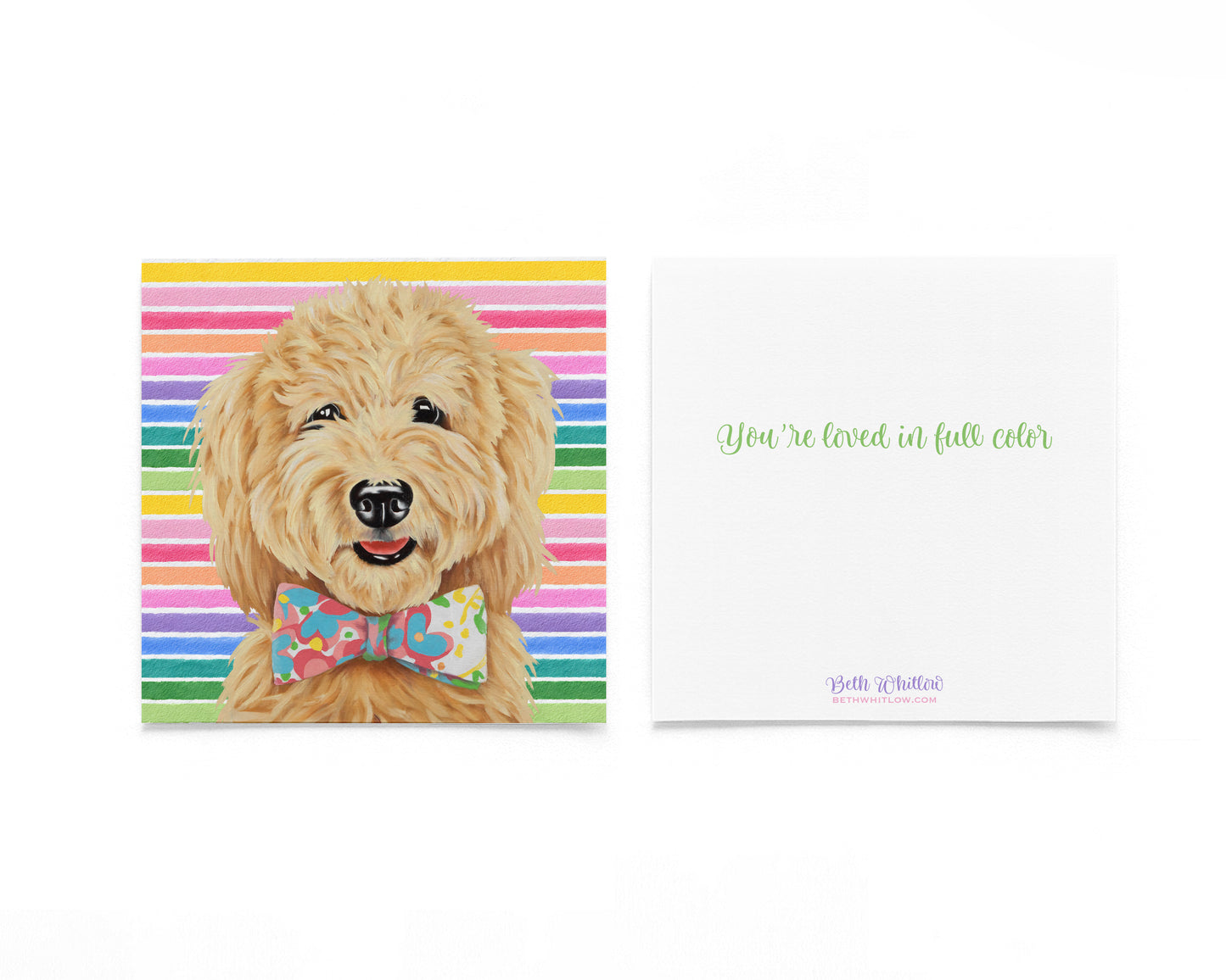 Match In Full Color Flat Notecard