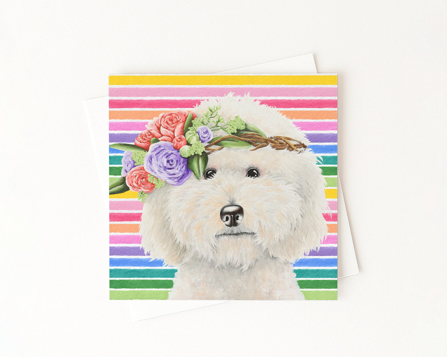 Millie In Full Color Flat Notecard