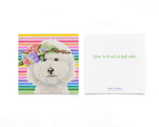 Millie In Full Color Flat Notecard