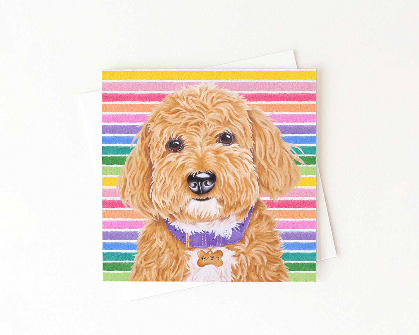 Milton In Full Color Flat Notecard