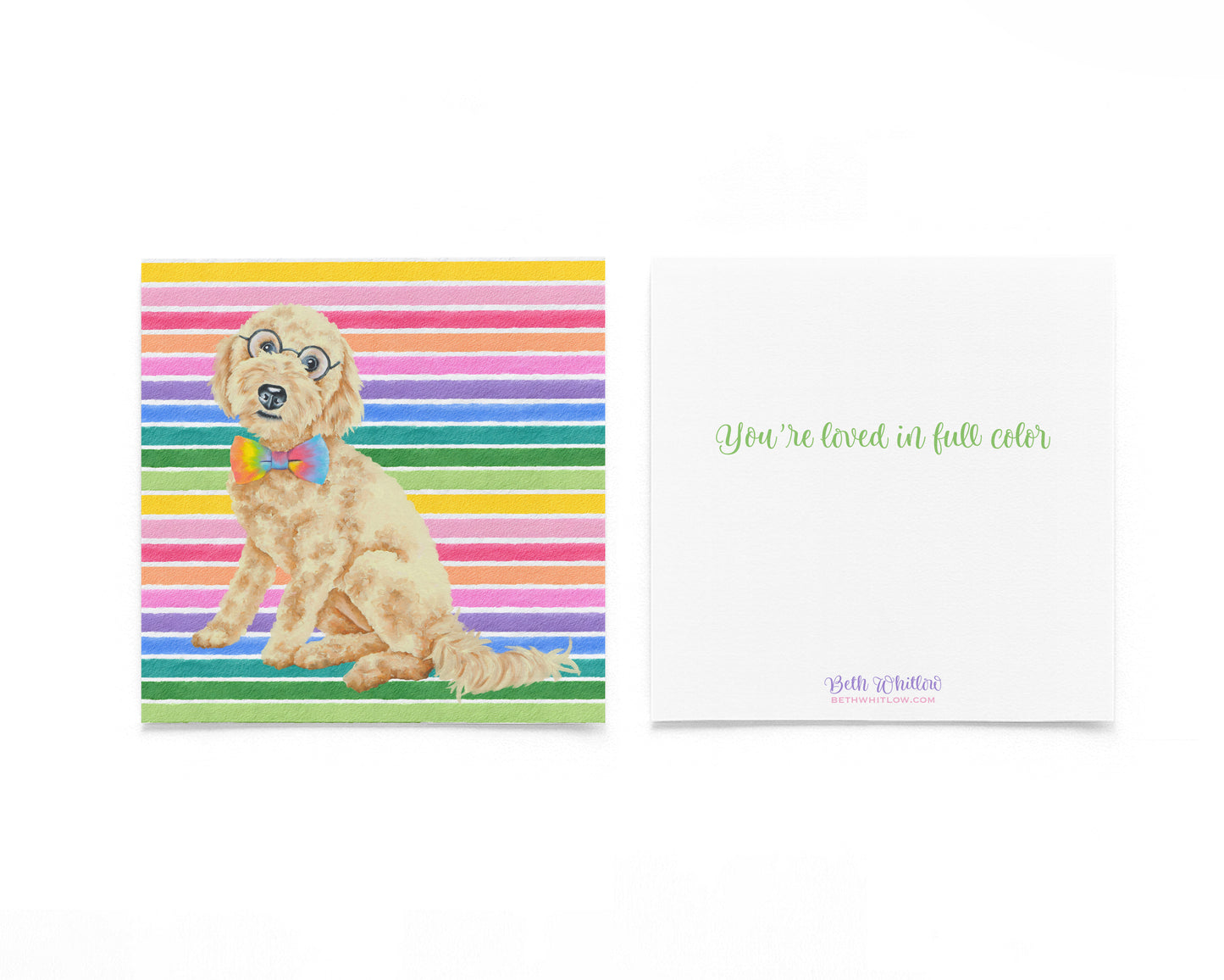 Bo Flat In Full Color Notecard