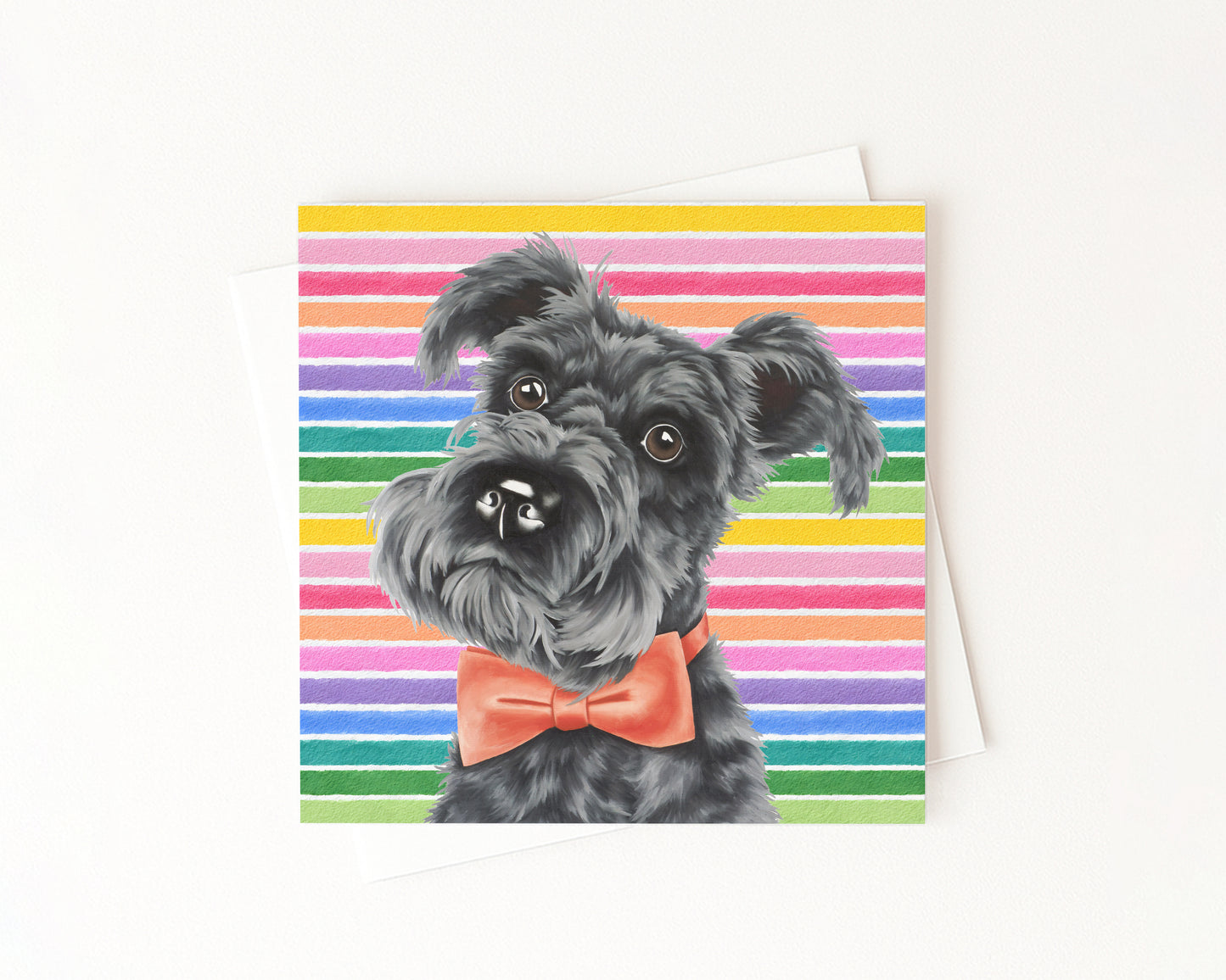 Dax In Full Color Flat Notecard