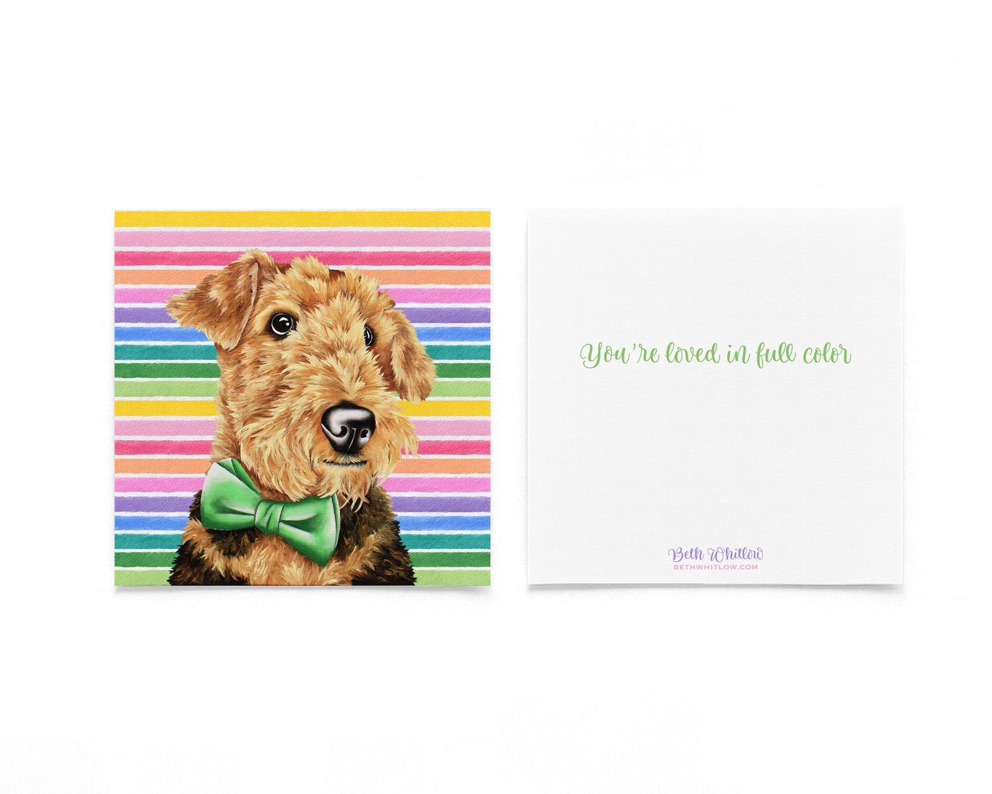 Duke In Full Color Flat Notecard
