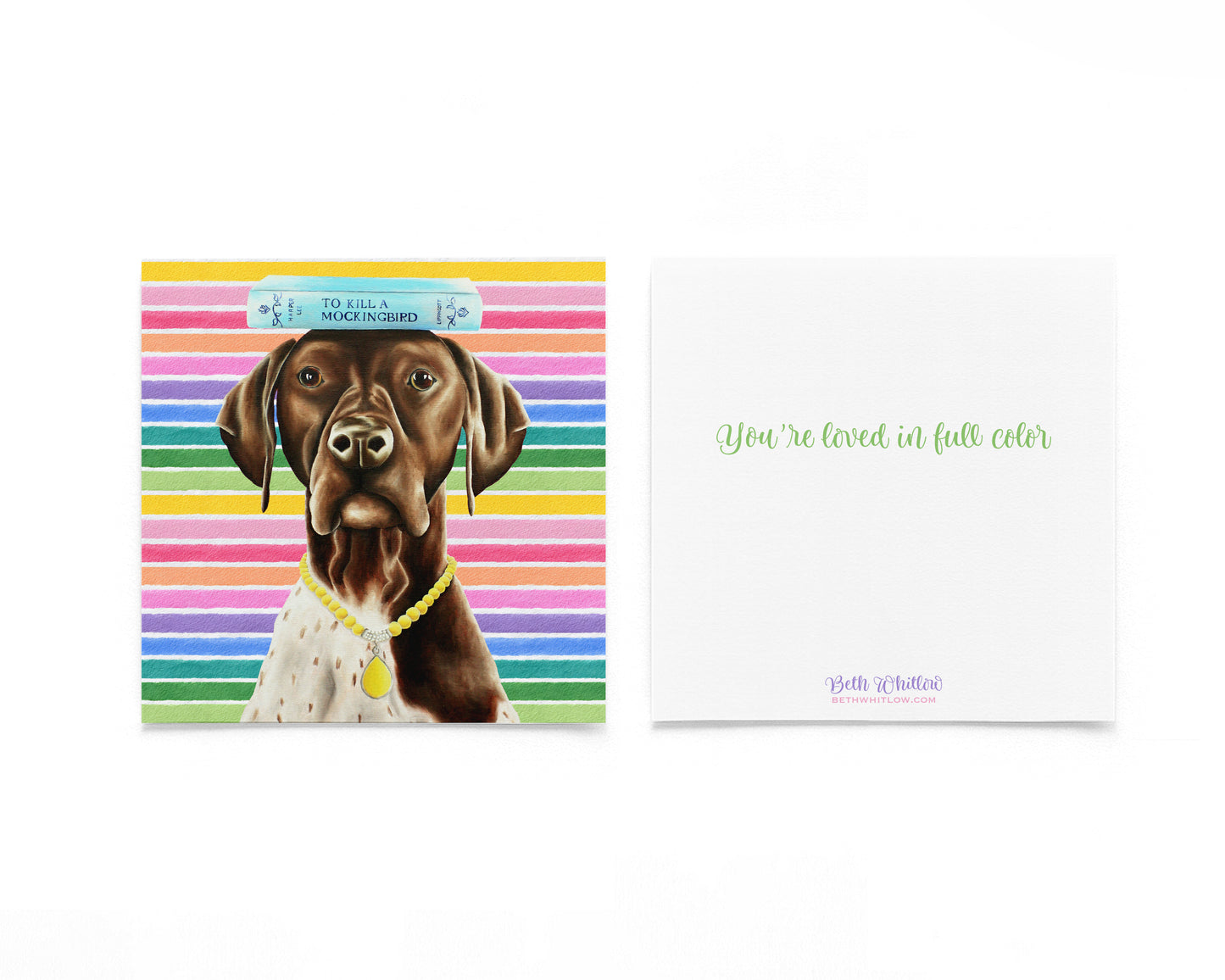 EmmyLou In Full Color Flat Notecard