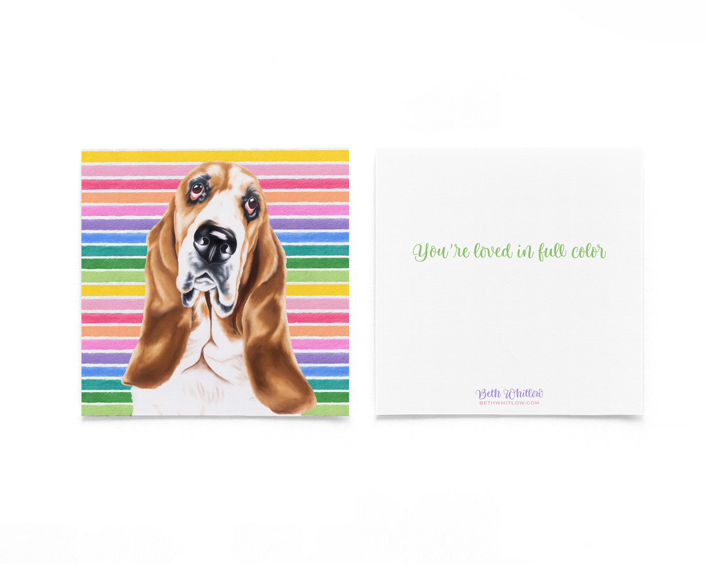 Punky In Full Color Flat Notecard