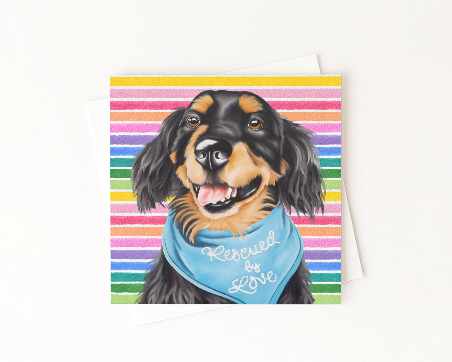 Roy Dog In Full Color Flat Notecard