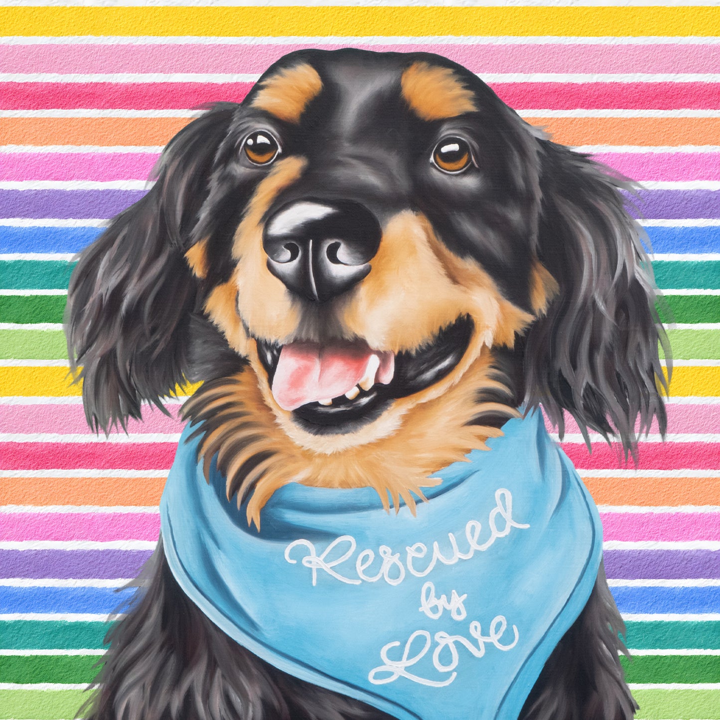 Roy Dog In Full Color Flat Notecard